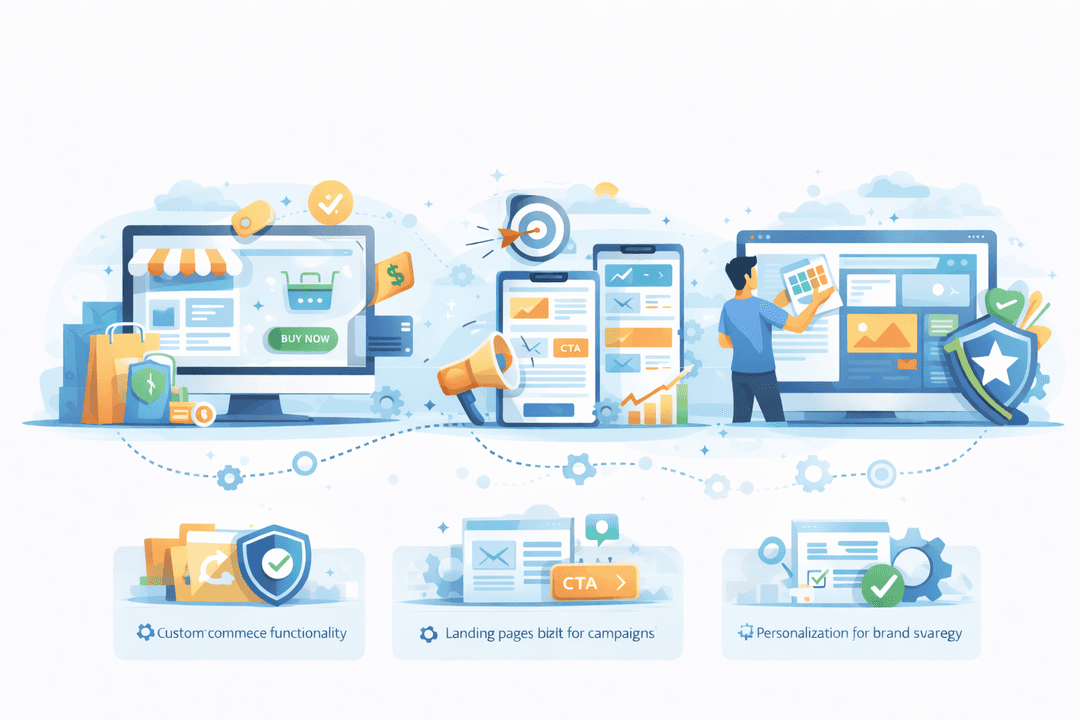 Website customization illustration